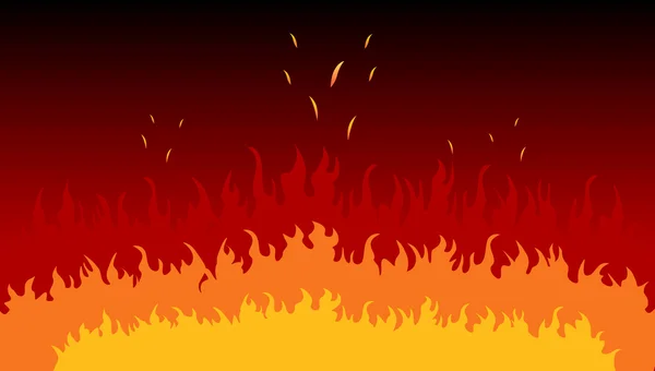 Plameny požáru — Stockový vektor