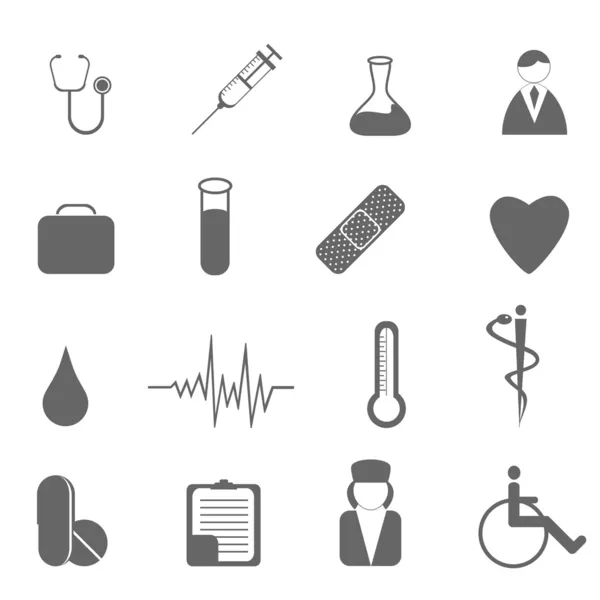 Sanità e simboli medici — Vettoriale Stock