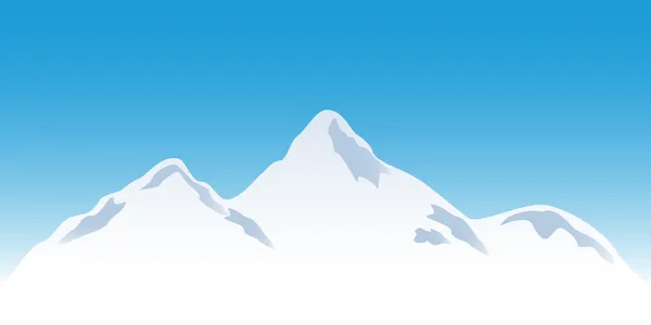 Snöiga bergstoppar — Stock vektor