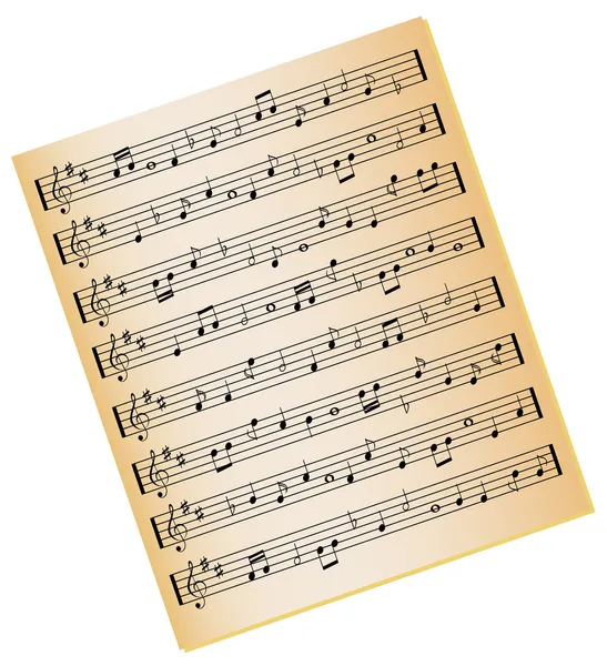 Листовая музыка — стоковый вектор