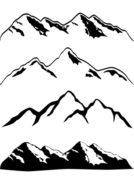 Bergtoppen — Stockvector