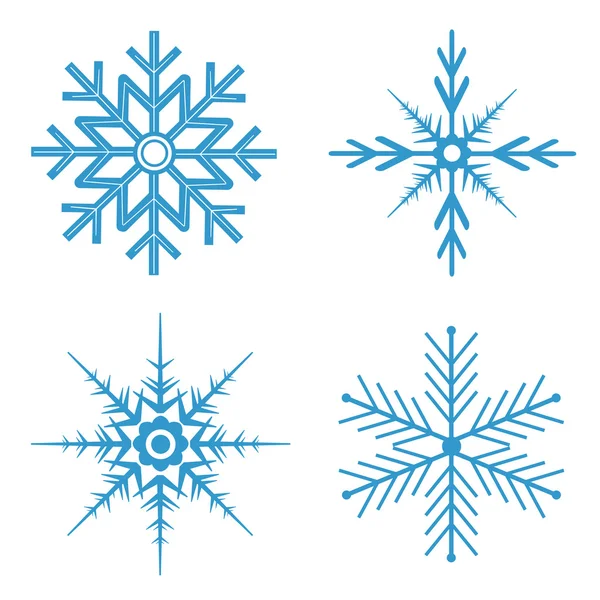 Синій сніжинки — стоковий вектор