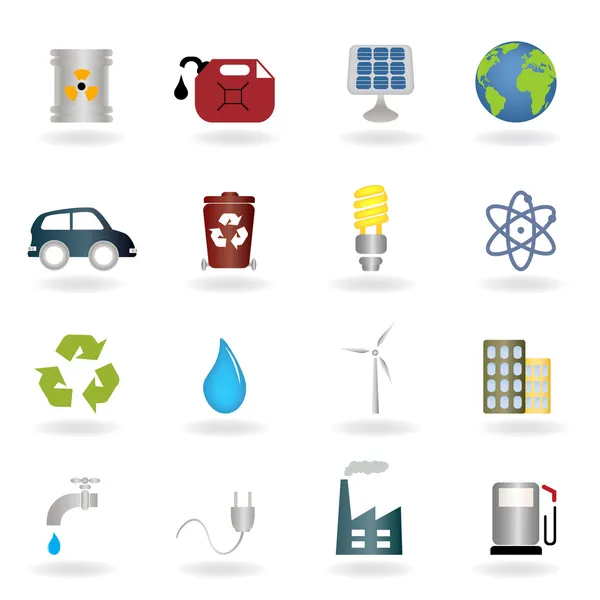 Symboles environnementaux — Image vectorielle