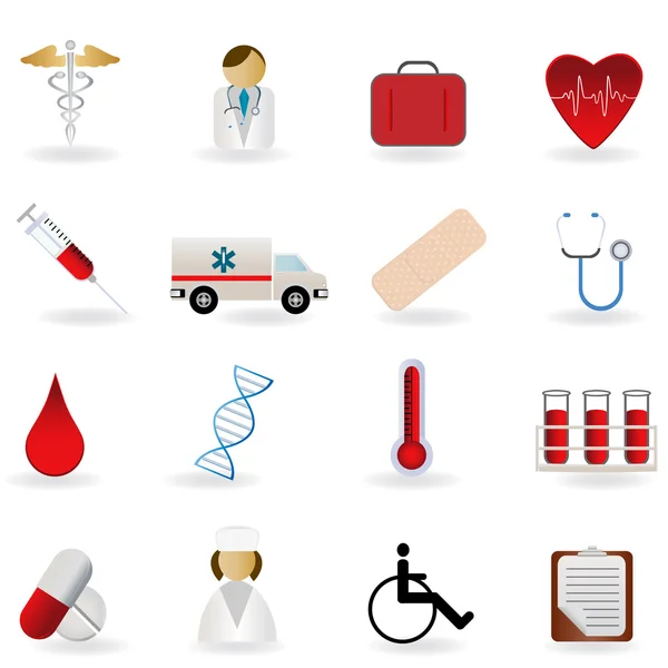 Symboles médicaux et médicaux — Image vectorielle