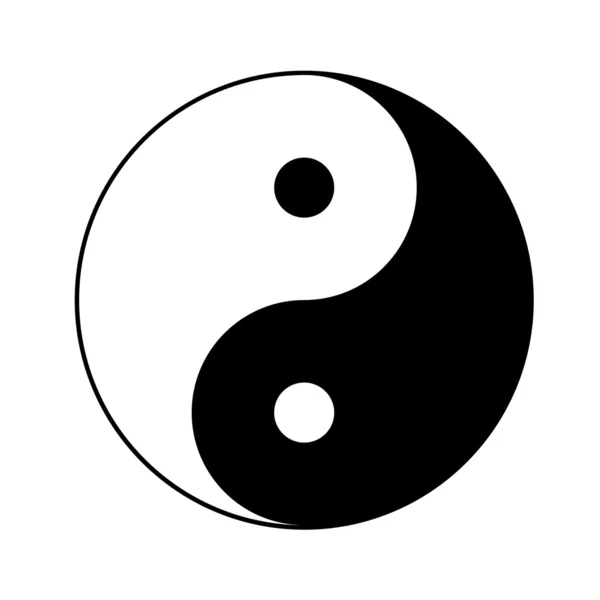 Yin Yang-Symbol — Stockvektor