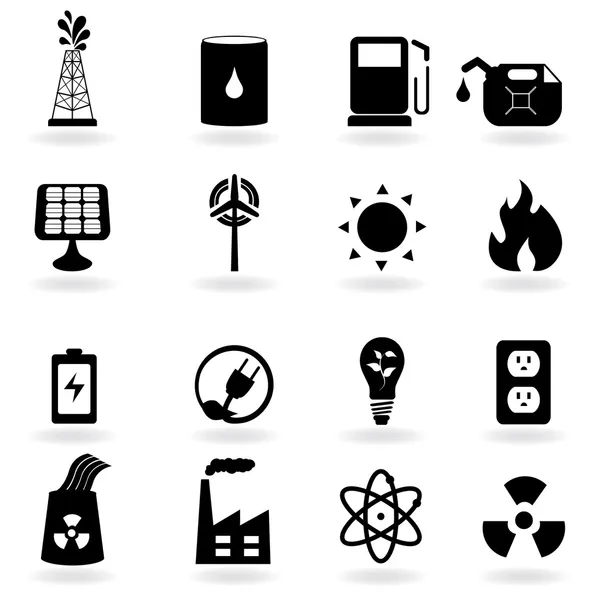 生态、 清洁能源和环境 — 图库矢量图片