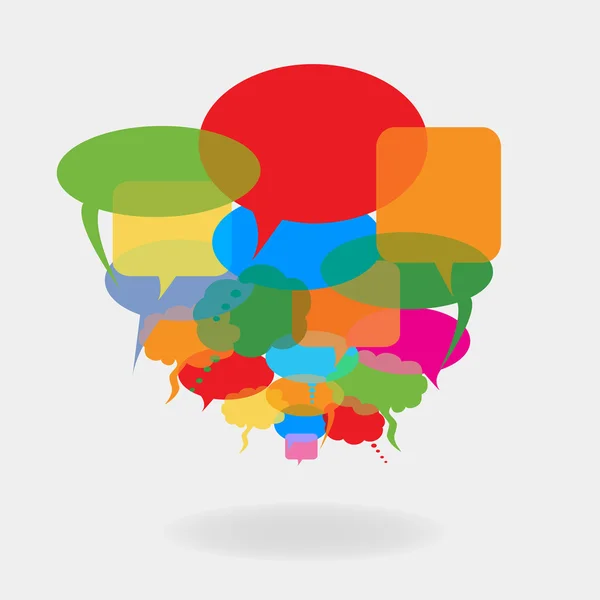 Colorful speech balloons — Stock Vector