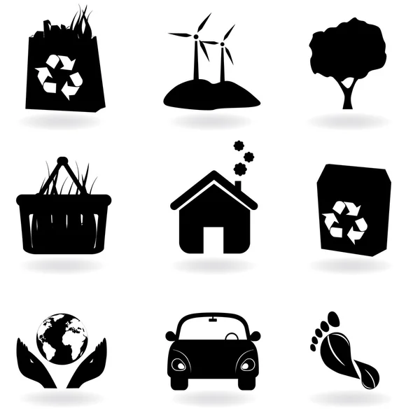 リサイクルとクリーンな環境 — ストックベクタ