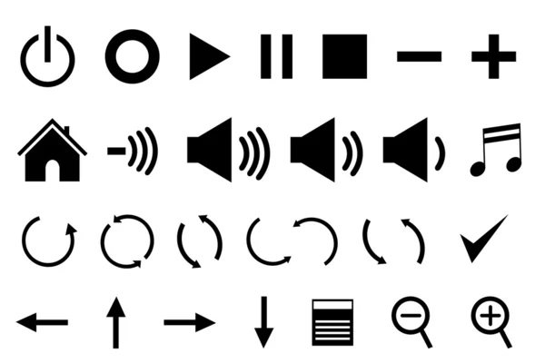 stock vector Control panel icons