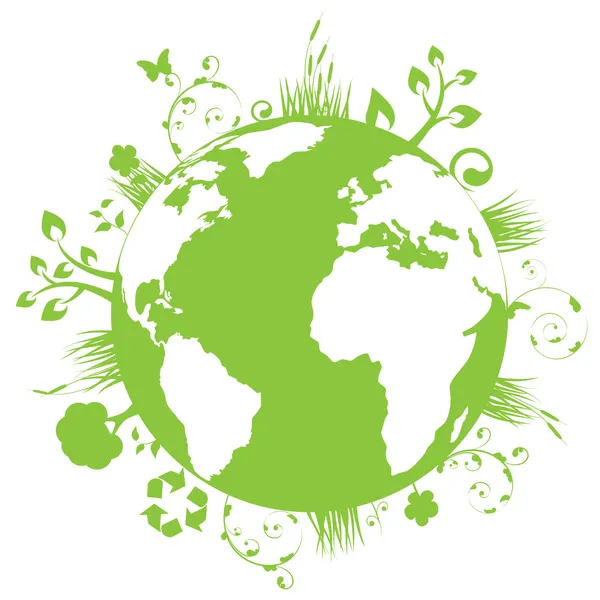 Yeşil Dünya — Stok Vektör