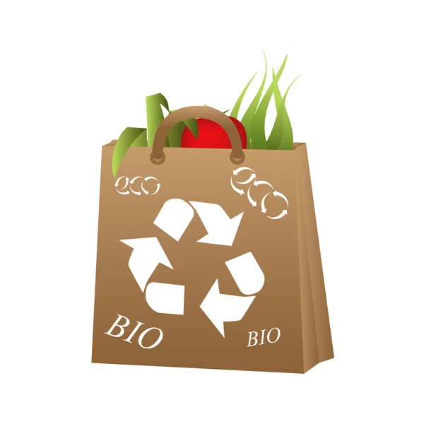 Bio a bio potraviny — Stockový vektor