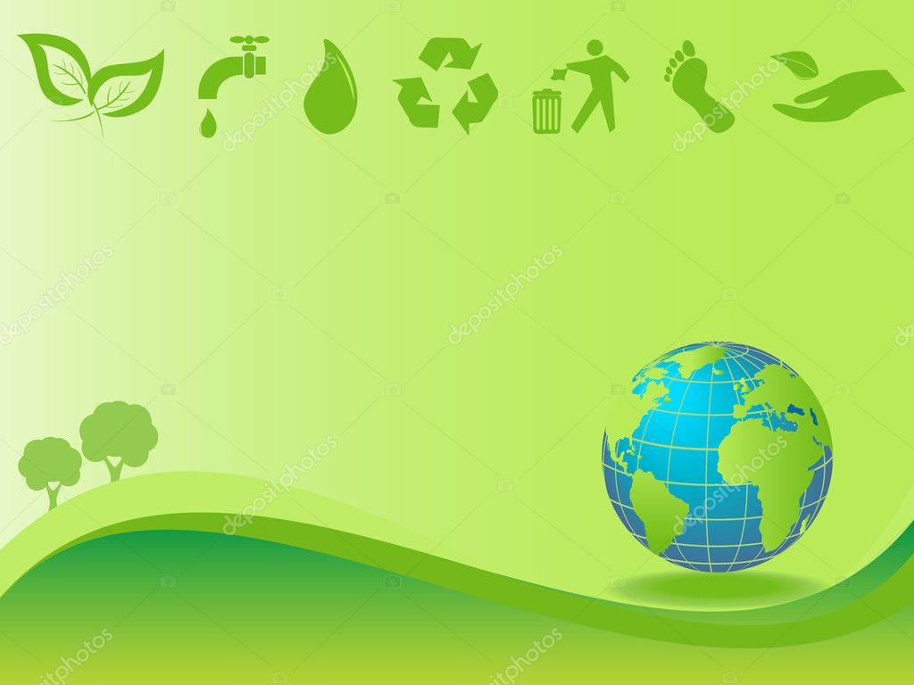 Clean environment and earth Stock Vector Image by ©soleilc #5984557