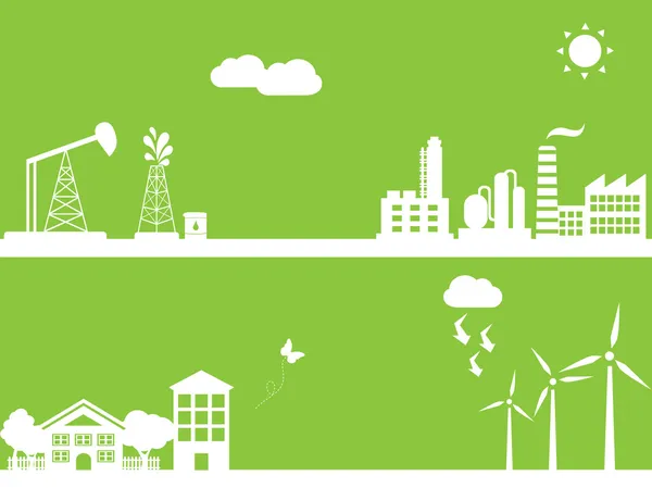 Green alternative energy — Stock Photo, Image