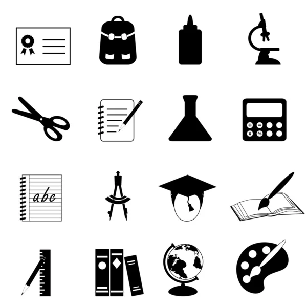 Education and school icons — Stock Photo, Image