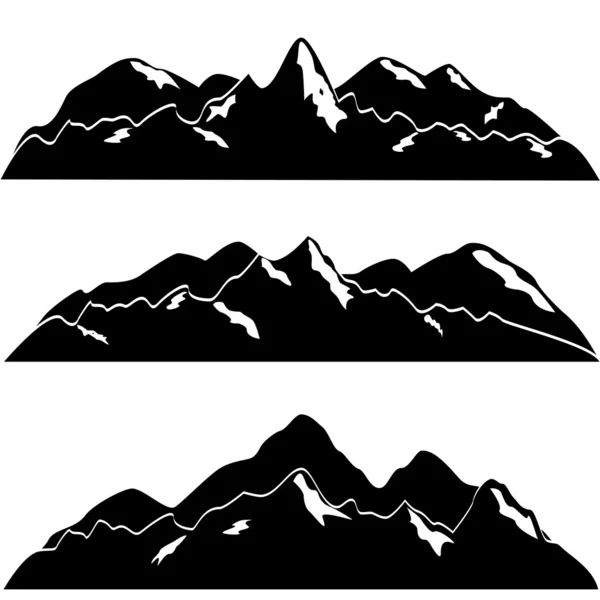 Горы со снегом — стоковое фото