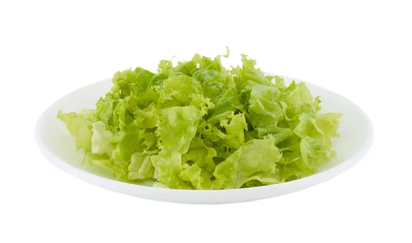 Salada verde em uma chapa . — Fotografia de Stock