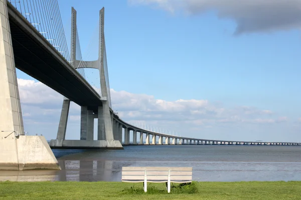 Vasco da gama híd déli Nézd — Stock Fotó
