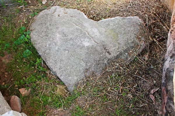 Pedra idade coração — Fotografia de Stock