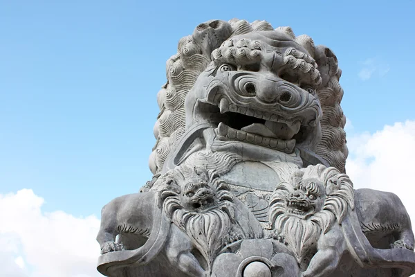 亚洲的石头狮子 — 图库照片