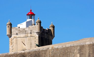 Lighthouse fortress of St. Julian's bar clipart
