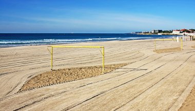 Beach soccer field clipart