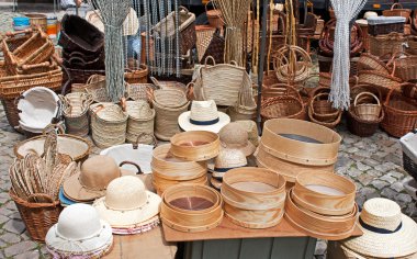 Hats and basketry clipart