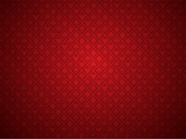 Fondo de Poker rojo — Vector de stock