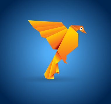 Origami Bird clipart