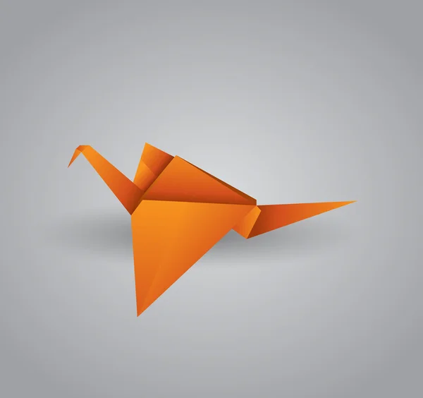 Origami fågel — Stock vektor