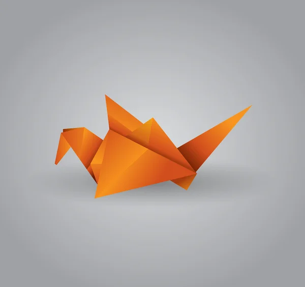 Origami pájaro — Archivo Imágenes Vectoriales