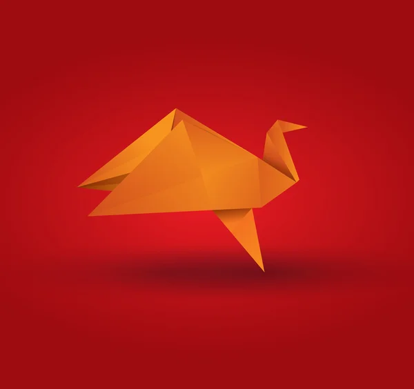 Origami Cran — Wektor stockowy