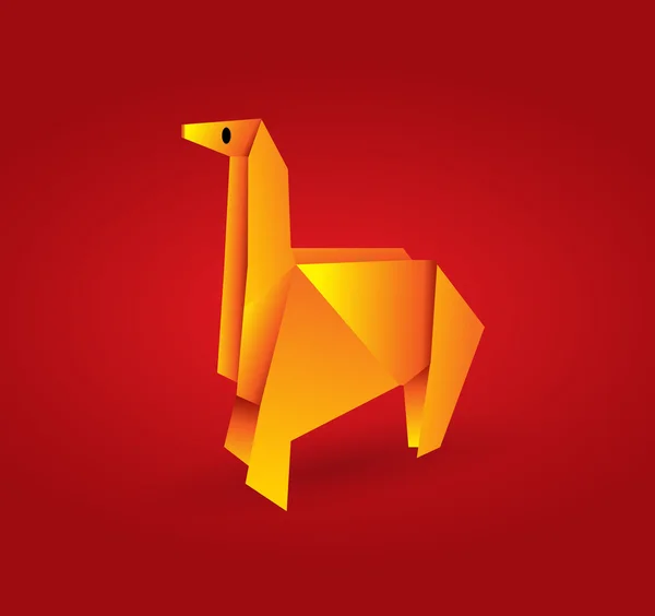 Origami cavallo — Vettoriale Stock