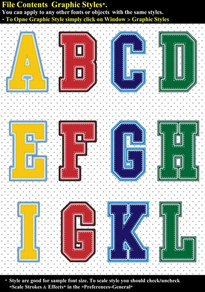 Imposta l'alfabeto Twill Tackle — Vettoriale Stock