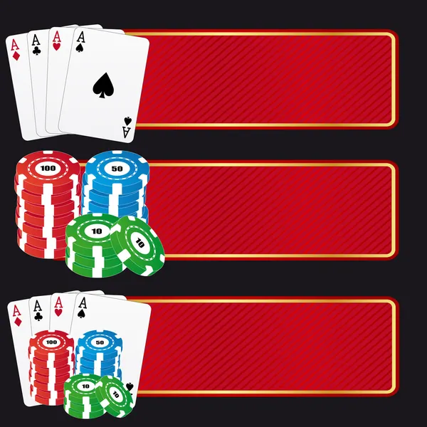 Bannières Casino — Image vectorielle