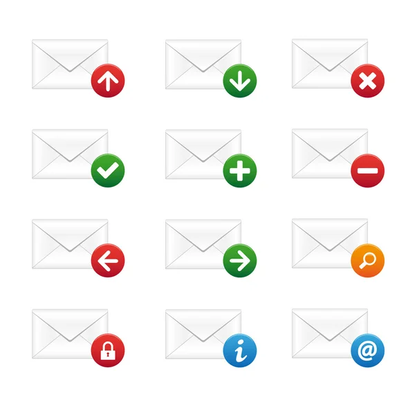 Email icons — Stock Vector