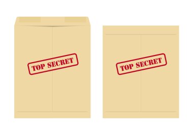 Top secret envelope clipart