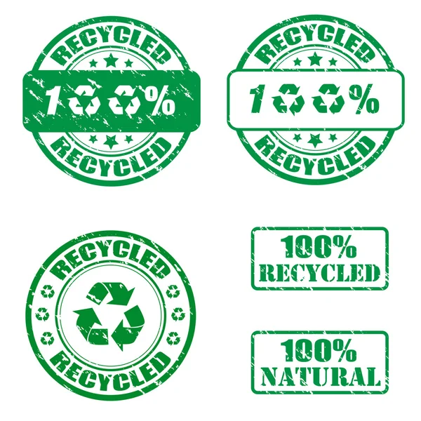 Timbro riciclato — Vettoriale Stock