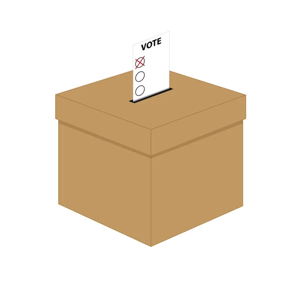 Ящик для голосования — стоковый вектор