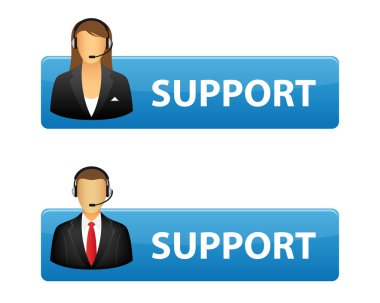 Support buttons clipart