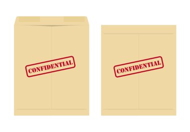 Confidential envelope clipart