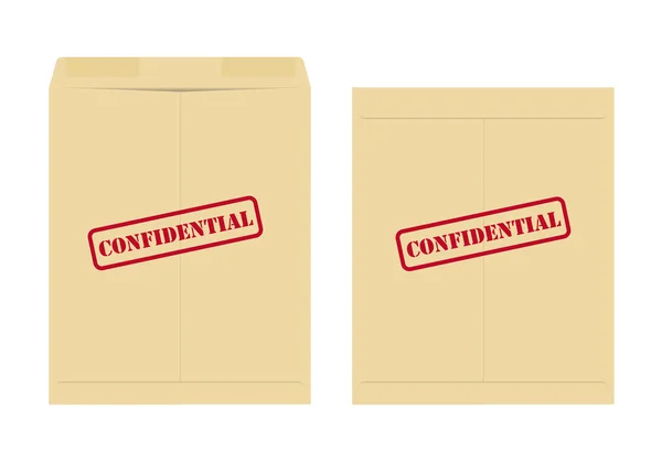 Envelope confidencial —  Vetores de Stock