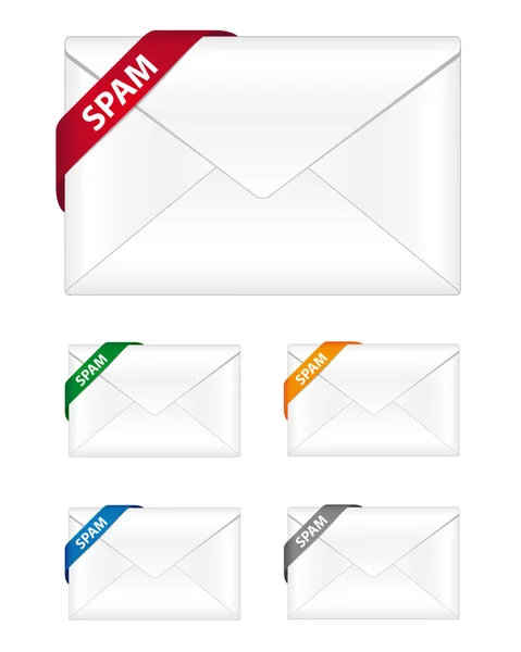 Spam newsletter icônes — Image vectorielle