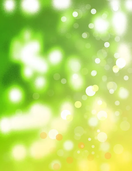 Green & Yellow Blurry Lights — Stock Photo, Image
