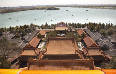Kunming Gölü uzun ömürlü tepe yaz Sarayı Pekin Çin