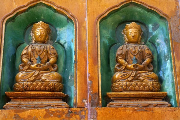 Buda heykelleri summer palace beijing Çin — Stok fotoğraf