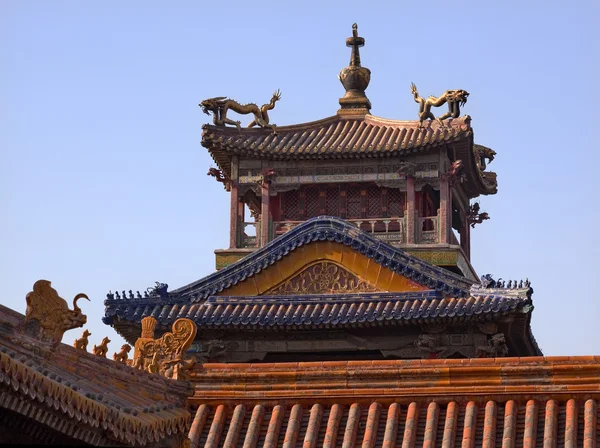 Gugong förbjudna staden palace dragon pavilion Peking — Stockfoto