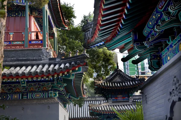 Китайский стиль зданий Cow Street Niu Jie мечети Пекин Китай — стоковое фото