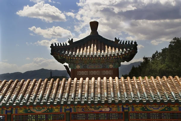 Puerta adornada Longevity Hill Palacio de Verano Beijing China — Foto de Stock