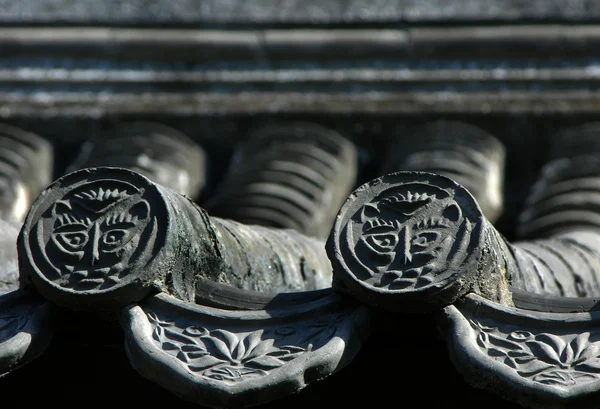 Ancient Grey Roof Tiles Beijing China — Stock Photo, Image