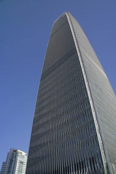 Peking Wolkenkratzer Guomao Stahl Muster zentrales Geschäftsdistri — Stockfoto